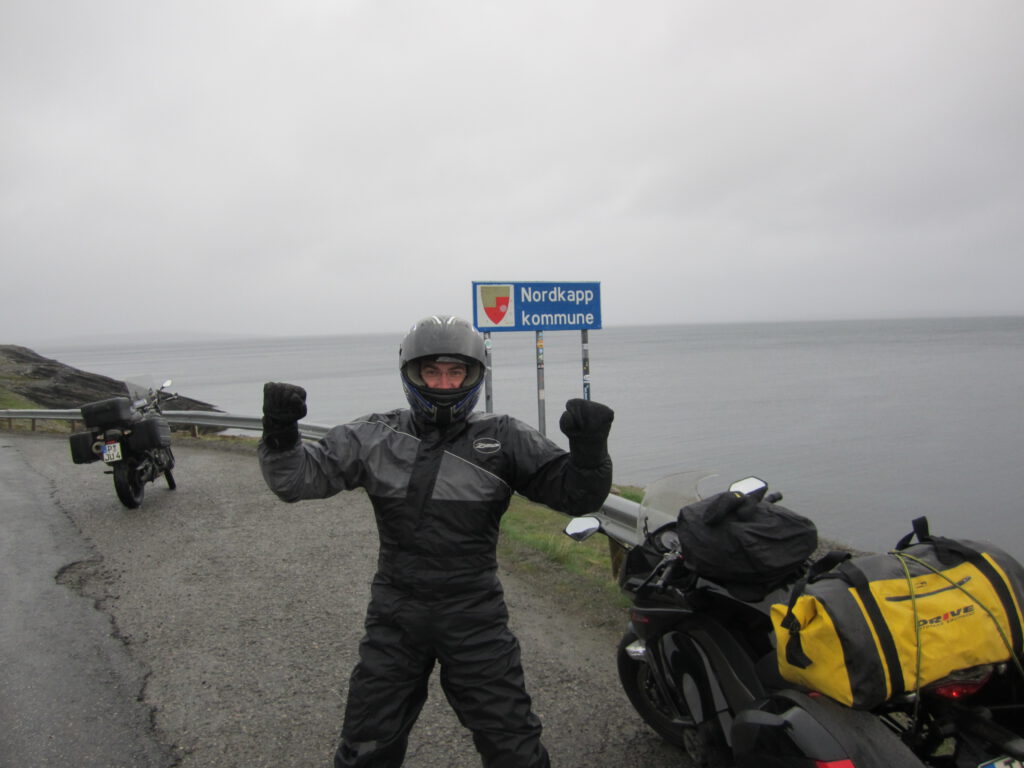 Mit dem Motorrad zum Nordkapp - Alf am Nordkapp