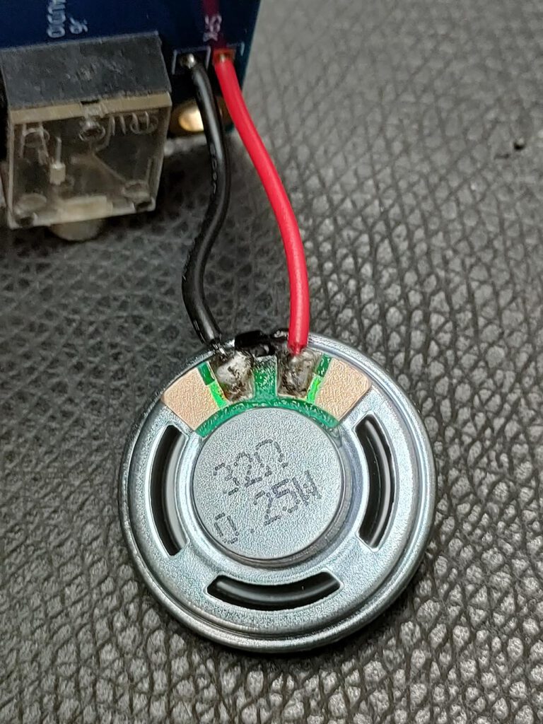 TruSDX Lautsprecher-chen mit 32 Ohm und 0,25W. Durchmesser nur 23mm