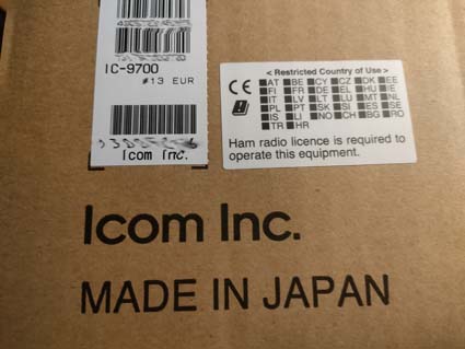 ICOM IC-9700 der Neue im Shack